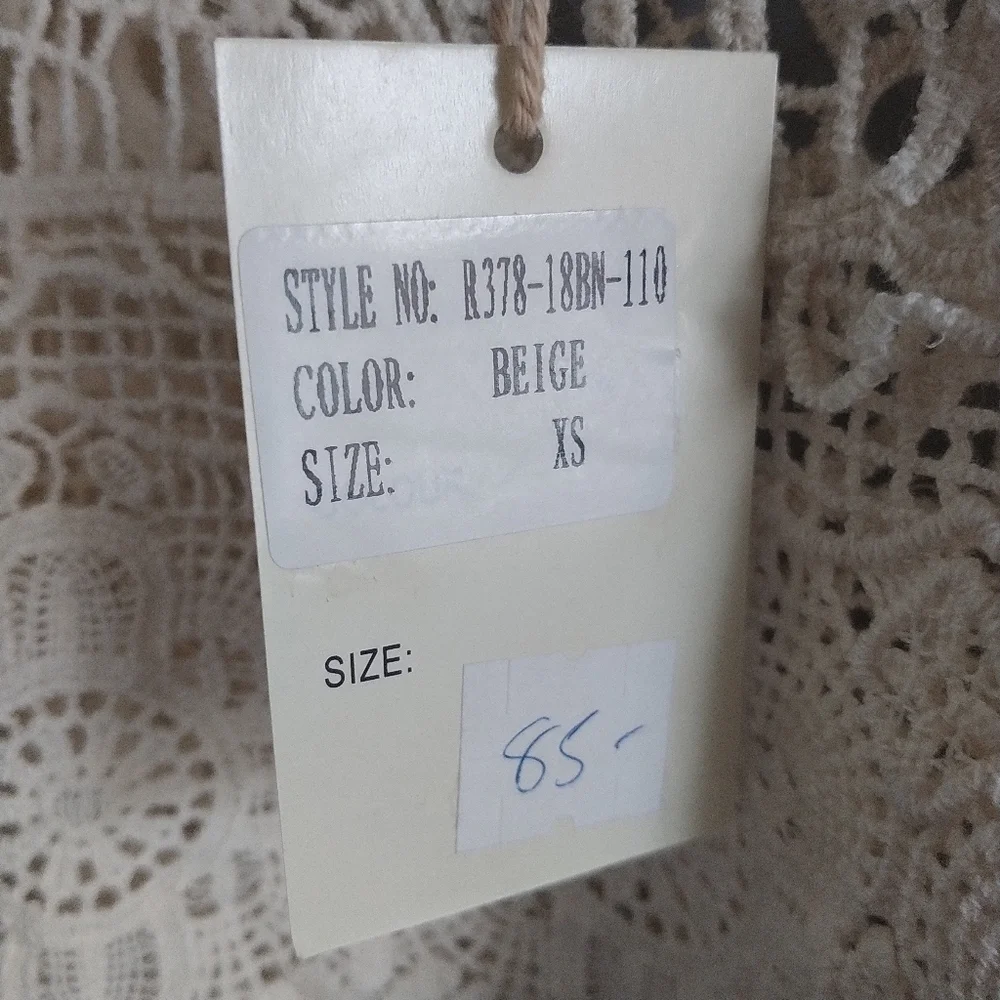 RAGA Beige Crochet Top XS - Picture 9 of 14